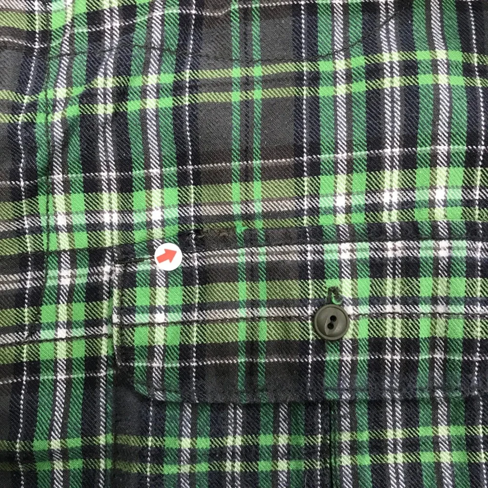 The North Face Mens XXL Green Plaid Flannel L/S Button Down Shirt XXL/TTG